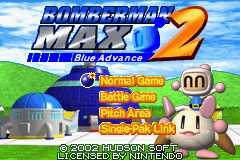 Bomberman Max 2 - Blue Advance Title Screen